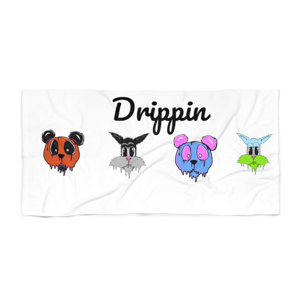 Drippin kittin Beach Towel