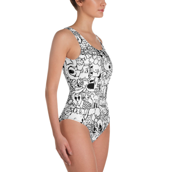 Covered in Drip One-Piece Swimsuit