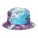 Cat-fisherman Tie-dye bucket hat